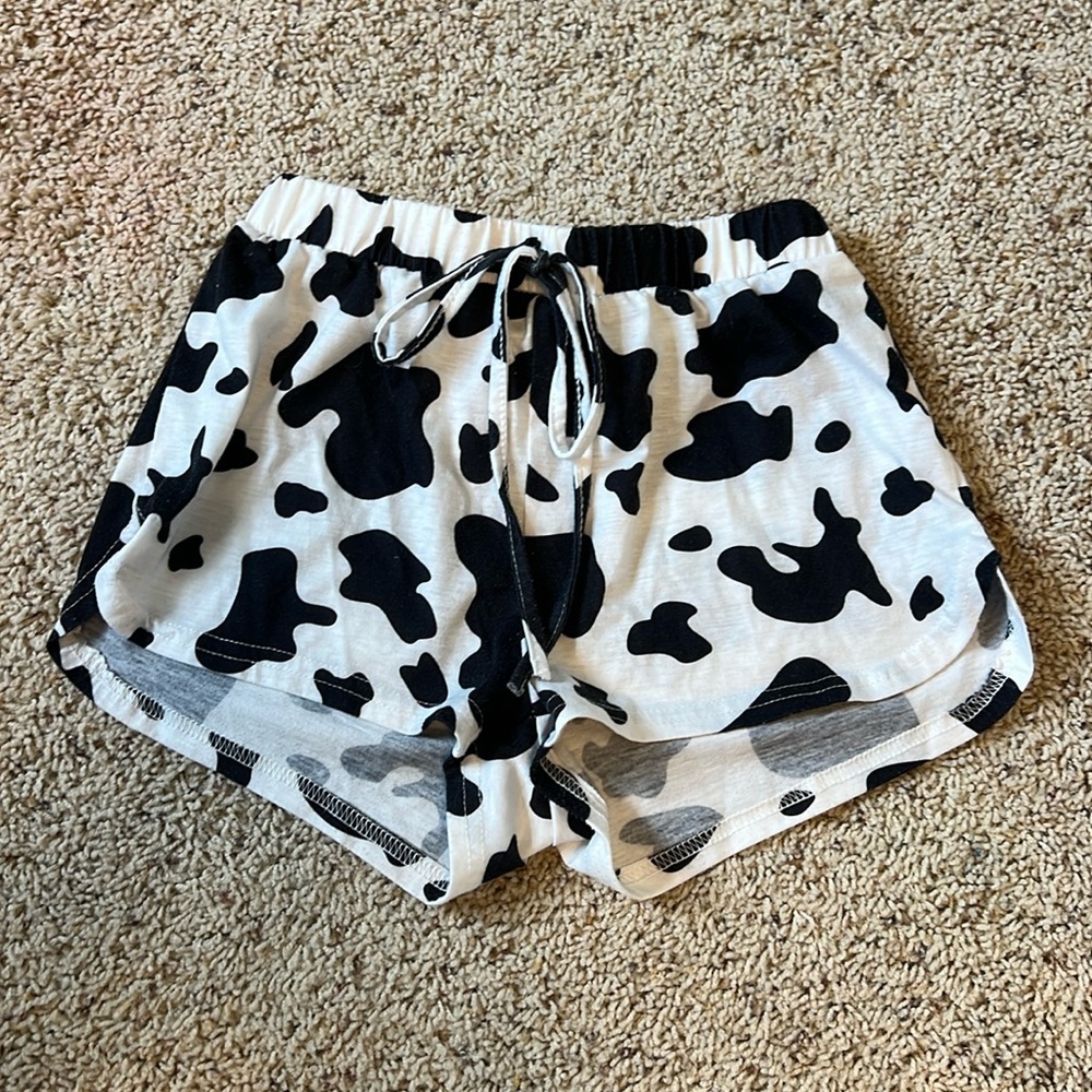 Cow print shorts bought from shein